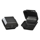 5-13-16x5-11-16x3-1-8 Sn225-3l Genpak Foam Hinged Carryout Container Black 020648000545