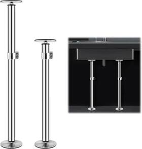Yat178 Snowtaros Undermount Sink Brackets Stainless 17.7 Inch -31.1 45-79 Cm Silver