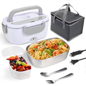 Lunchbox-t03 Sohida 741365702115 Electric Lunch Box Food Heater 80w Heated For Adults 12v 24v 110v