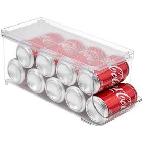 Sorbus 192405014093 Clear Soda Can Organizer Holder With Lid 9 Cans