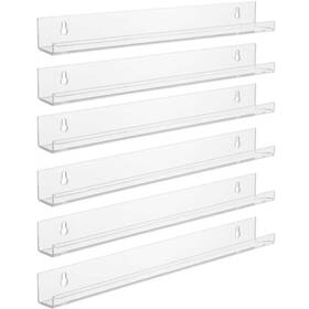 Sorbus 192405018053 15 In W X 1.5 D Clear Acrylic Decorative Wall Shelf