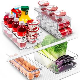 Sorbus 192405063213 Multi-size/type/pack Clear Bin Organizer Set For