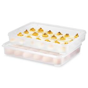 Sorbus 192405356995 2 Pack Egg Containers With Lids - Clear Deviled
