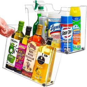 Sorbus 192405375071 Roll Out Bottle Organization Bins 2 Sizes Pantry