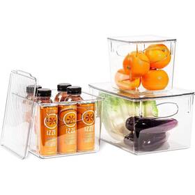 Sorbus 192405376351 Organizer Bins With Lids Kitchen Pantry Organization