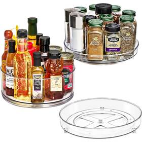 Sorbus 192405377624 Lazy Susan Organizer Rotating Set For Refrigerator