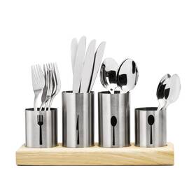 Sorbus 657419415637 Utensil Holder Upright Silverware With Caddy For Spoons Knives