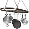 Sorbus Pot And Pan Rack For Ceiling With Hooks Bronze N A Sorbus Pot And Pan Rack For Ceiling With Hooks Bronze N A