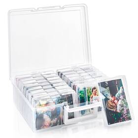 Strg-pic16 Sorbus Clear Storage Box With 16 Cases 4 Inch X 6 Organizer For Photos Crafts And Small Strg-pic16 Sorbus Clear Storage Box With 16 Cases 4 Inch X 6 Organizer For Photos Crafts And Small