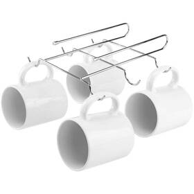 Sh-10251 Southern Homewares Under Shelf Mug Rack Chrome Metal Storage Holder For Kitchen Pantry An
