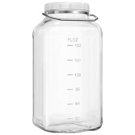 Sov-0349 Sovietiep 1 Pack 2 Gallon Glass Jar With Lid 7600ml/256 Fl Oz Large Clear
