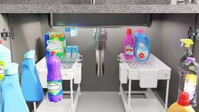 2spkpsc202-2p-eu Spacekeeper Under Sink Organizer Sliding Cabinet Basket 2 Tier Und