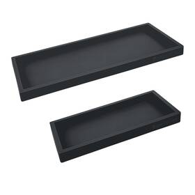 Spacewiser 198168259245 Countertop And Vanity Tray - 2 Pc 11 Inch 7 Shatterproof Silicone