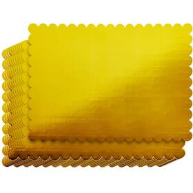 Lj-gunln-050820-01-1 Sparkle And Bash Cake Board Rectangle - 10 X 14 In Gold 12 Pack Quarter S