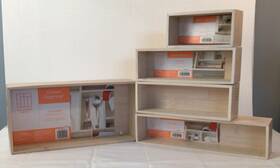 Squared Away 444800444440 5 Bamboo Drawer Organizer In Bed Bath And Beyond Cabinet New