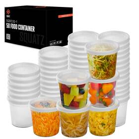 Squatz 842893155210 Microwavable Food Containers - 32 Oz Translucent Lunch Box With Lid Clear Squatz 842893155210 Microwavable Food Containers - 32 Oz Translucent Lunch Box With Lid Clear