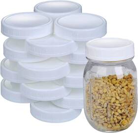 Sr-lid-004-1 Staruby 2 Dozen Regular Mouth Lids Mason Jar Plastic Storage Caps For Cann Sr-lid-004-1 Staruby 2 Dozen Regular Mouth Lids Mason Jar Plastic Storage Caps For Cann