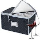 Stemware Storage Box China Case Holds 12 Wine Glasses Or Crystal Glasswa Stemware Storage Box China Case Holds 12 Wine Glasses Or Crystal Glasswa