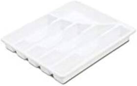15758006 Sterilite 14 Inch X 11.88 1.88 White 6 Compartment Cutlery Tray 15758006 Sterilite 14 Inch X 11.88 1.88 White 6 Compartment Cutlery Tray
