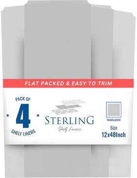 Sterling Shelf Liners 699618298260 Closet Liner Wire For Closets And Pantry Set Of 4 12 X
