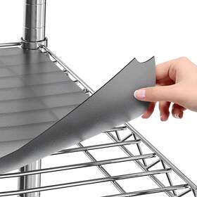 Sterling Shelf Liners 810164661197 For Wire System - Set Of 5 In Graphite 12 X 22 Inch Pl