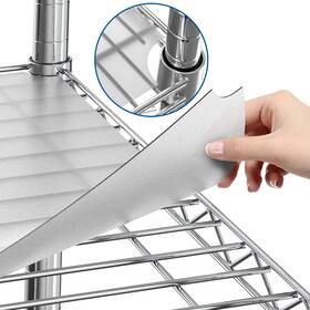Sl0646-sl0669-18x48-clear Sterling Shelf Liners Wire Liner 18 X 48 - For System 4 Pack In Cle