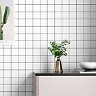 Stickyart Black And White Wallpaper Roll Stick Peel Matte Grid Wallpap