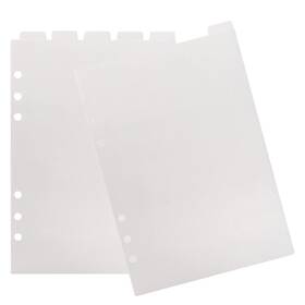 Owm550dvnwrvlvund46e13pp Stobok 6pcs A5 Transparent Binder Tabs Top Vertical 6 Holes Divider For