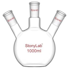 Sl001420 Stonylab 3 Neck Flat Bottom Flask High Borosilicate Glass 24/40 Standard Ta