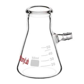 Us-filterflask-50ml-glass-1pk Stonylab Glass 50ml Heavy Wall Borosilicate Filtering Flask Bolt Neck Us-filterflask-50ml-glass-1pk Stonylab Glass 50ml Heavy Wall Borosilicate Filtering Flask Bolt Neck