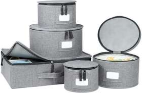 Storagelab 690006082607 China Storage Set For Dinnerware And Transport Protects Dishes Cups A