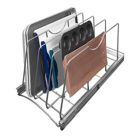 Rclp5001 Storking Pull Out Cookie Sheet Organizer For Cabinet Pan And Pot Rack Cutting Board