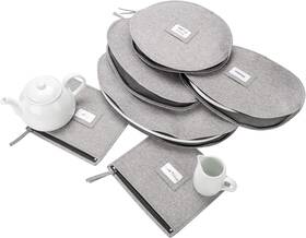 Stozu 752505582887 China Storage - Set Of 6 Cases For Fine Accessories Holds Gra