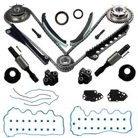 Qb-dtb-fd5400-01 Stratoforge 5.4 Timing Chain Kit With Cam Phaser And Valve Cover Gasket Set Fit For Ford Ex