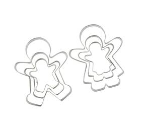 43178-13272 Strendier Funny Gingerbread Man Cookie Cutters Boy And Girl Cutter Set Molds 6