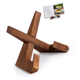 697615483 Strendier Cookbook Stand Wooden Recipe Book Holder Cook For Kitchen Counte