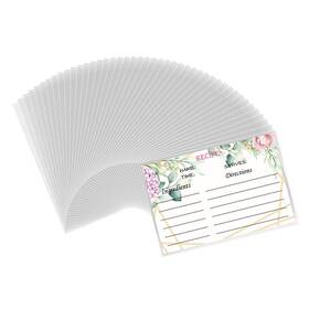Strendier 738635978288 4x6 Inches Recipe Card Protectors Covers Set Of 100 4 6 In