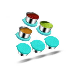 Strendier 850054510211 Pack Of 6 Salad Dressing Container To Go Small Condiment Containers With Lid