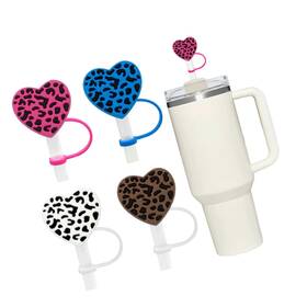 Ar-xgt0802-us Strendier 10mm Leopard Straw Cover For Stanley 40oz And 30oz Tumbler Amreich Toppe