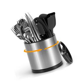 Caddy0813-xt99 Strendier 360 Rotating Kitchen Silverware Caddy Stainless Steel Utensil Holder For
