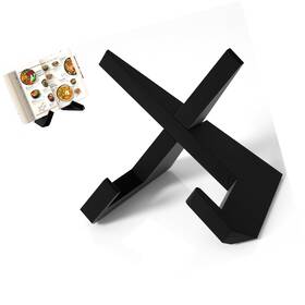 Ks01pb Strendier Webtrlics Cookbook Stand Holder For Kitchen Black Recipe Book Holde