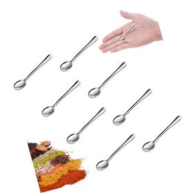 Poa9167 Strendier Small Spoons Mini Set - 8 Pcs Tiny Stainless Steel For Spices Salt S