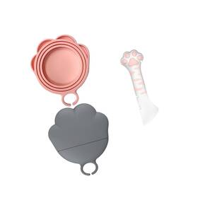 Ydeer005 Strendier Pet Food Can Lids And Spoon 2 Pack Covers One Fit 3 Standard Si