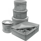 Strg-dsh-grya Sorbus Dinnerware Storage 5-piece 816485028046