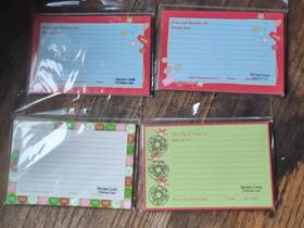 Studio 18 840341663461 Vintage Christmas Recipe Cards 4.5 X 6.5 Holiday Baking Cooking 4 Sets Of 20