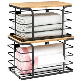 Yyt029b Stylstoreazy 2 Pack Extra Large Stackable Pantry Organizers And Storage Wall Mount Trash B
