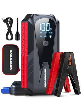 3000a Sucfocus 764418753131 Car Battery Jump Starter Jumper Portable For 9.0l Gas