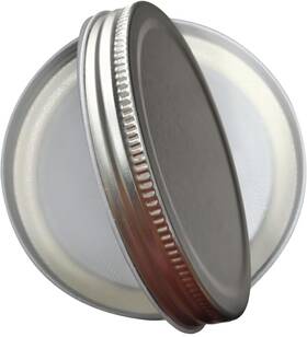 Sucohans 769937007550 24 Pack Mason Jar Lids Regular Mouth Leak Set Of Silver