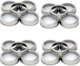 8541898721 Sucohans Mason Jar Replacement Rings Or Durable And Set Of 20 Wide Mouth Silver