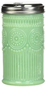 Sugar Glass Shaker 9 Oz Stainless Steel Top Green Kitchen Tools